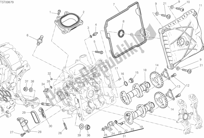 Todas las partes para Sistema De Sincronización De Cabezal Horizontal de Ducati Superbike Panigale V2 Thailand 955 2020